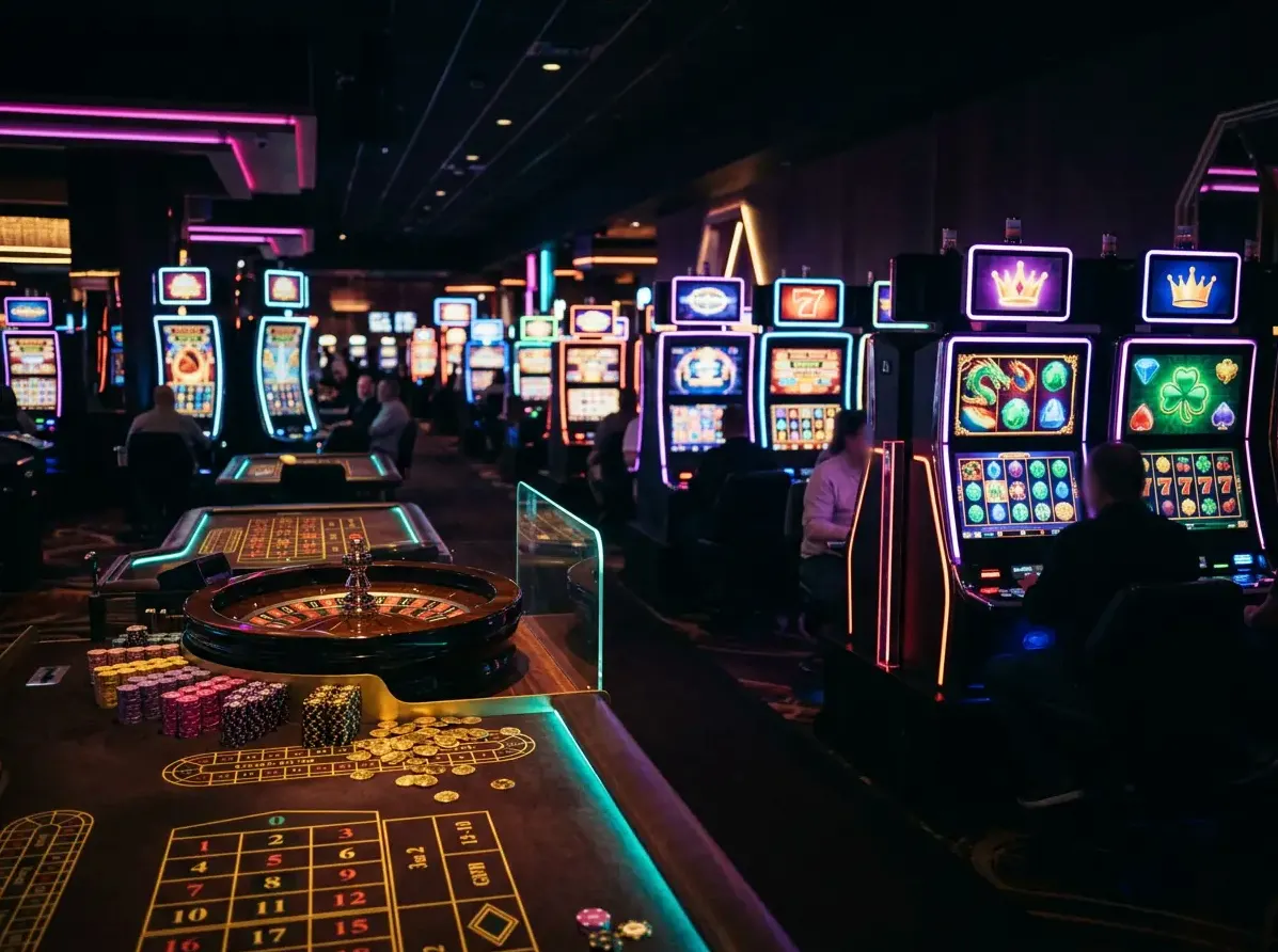 Lobby von Hashlucky mit Slots, Live-Casino und Tischspielen